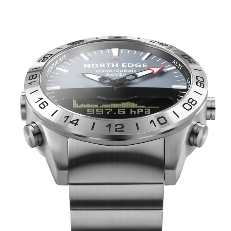 Цифровые Часы NORTH EDGE Gavia silver