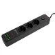 Мережевий фільтр Proove Power Strip P-03 (3 розетки + 4 USB + 2 Type-C) 2М black