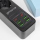 Мережевий фільтр Proove Power Strip P-03 (3 розетки + 4 USB + 2 Type-C) 2М black