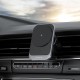 Автомобільний тримач з Бездротовим ЗП Proove Square Magnetic Pro 15W Metal Gray