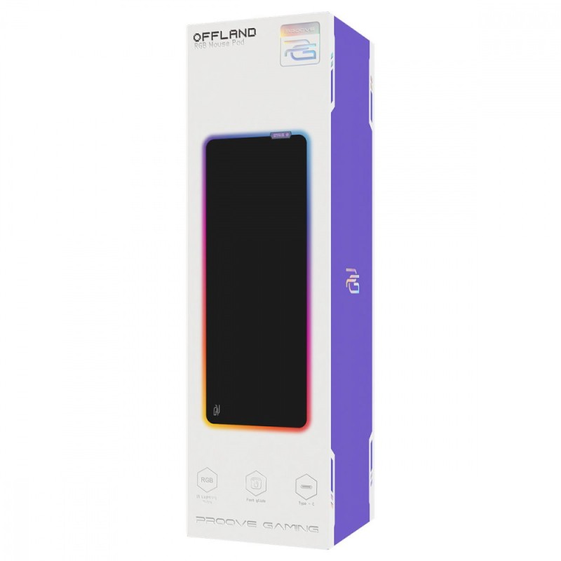 Proove Gaming Offland Black RGB gaming surface (MPOF00022401)