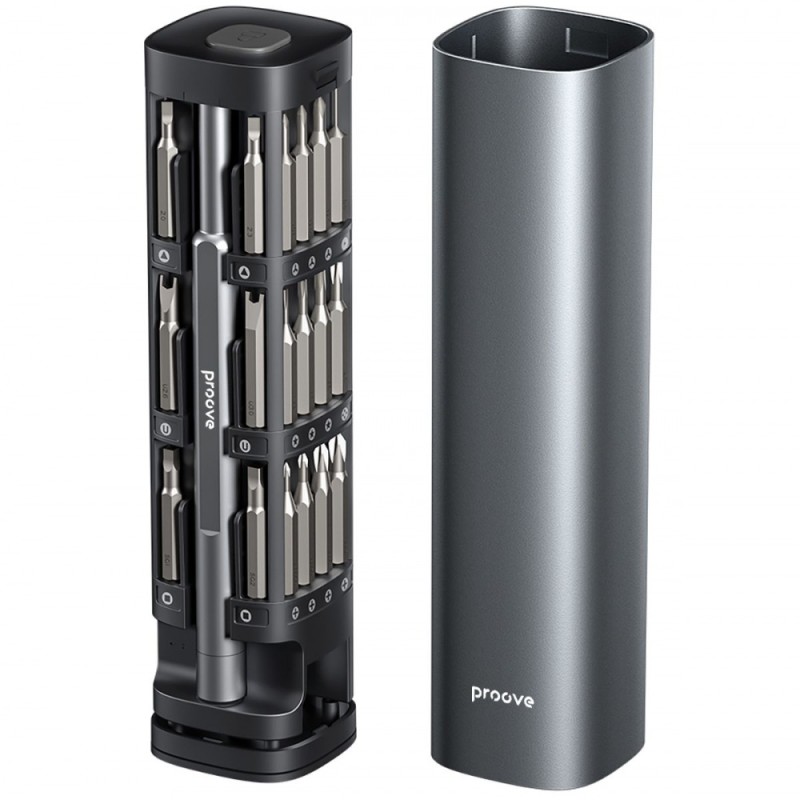 Multifunctional screwdriver set Proove Fixer 46in1 Gray