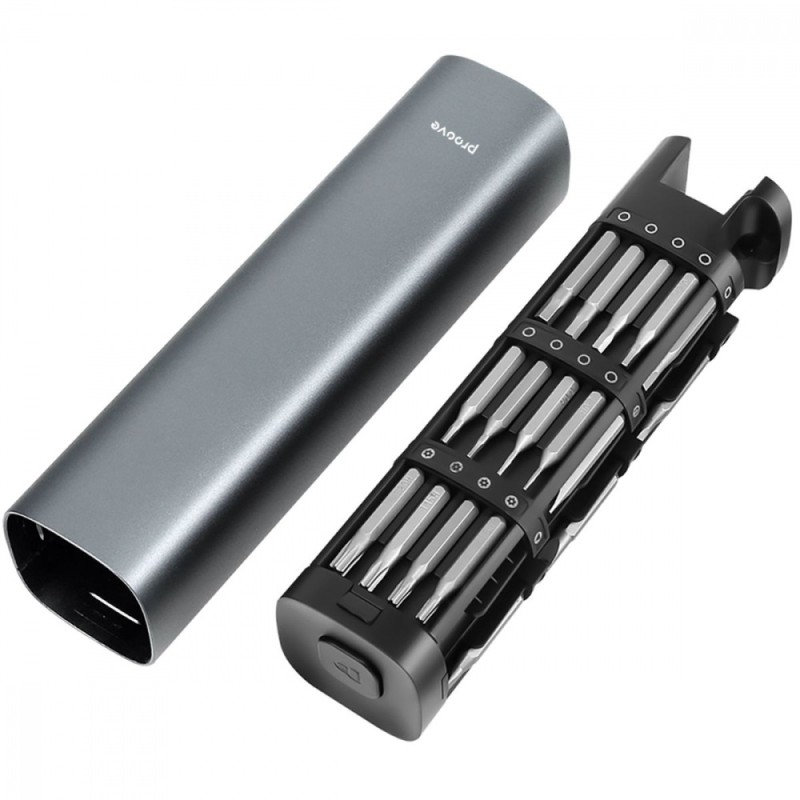 Multifunctional screwdriver set Proove Fixer 46in1 Gray