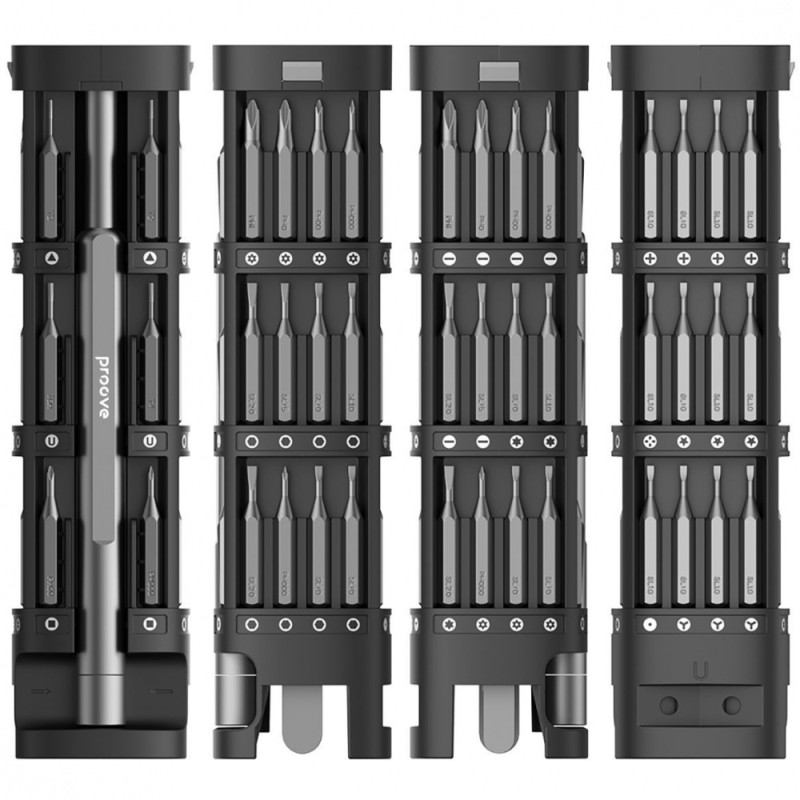 Multifunctional screwdriver set Proove Fixer 46in1 Gray