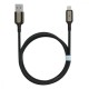 Кабель Proove Dense Metal USB to Lightning 2.4A (1m) Black