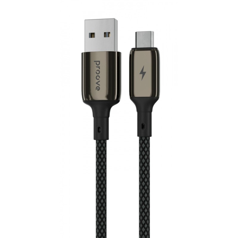 Cable Proove Dense Metal USB to Micro USB 2.4A (1m) black