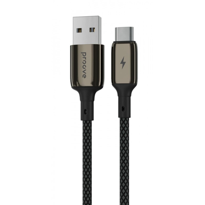 Кабель Proove Dense Metal USB для Type-C 2.4A (1m) Black