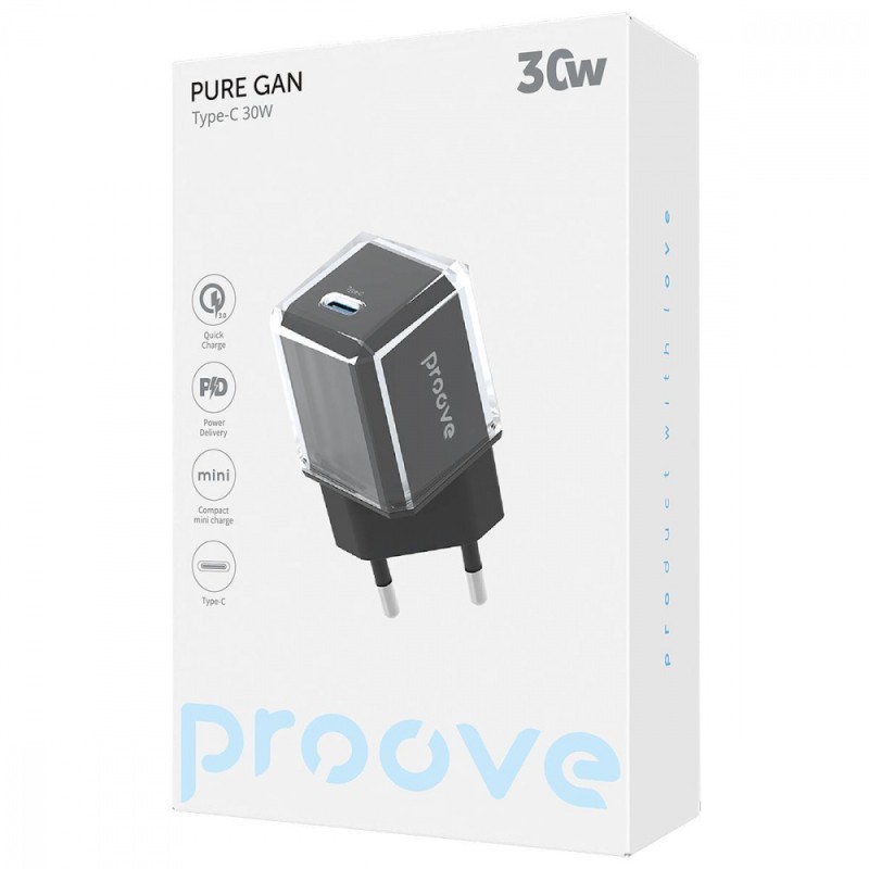 СЗУ Proove Pure GaN 30W (Type-C) black