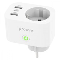 Разумная розетка Proove Rapid Smart Socket PD-02 EU 1xAC+1xUSB-C+2xUSB-A White