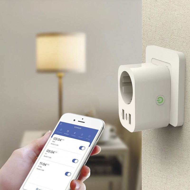 Разумная розетка Proove Rapid Smart Socket PD-02 EU 1xAC+1xUSB-C+2xUSB-A White