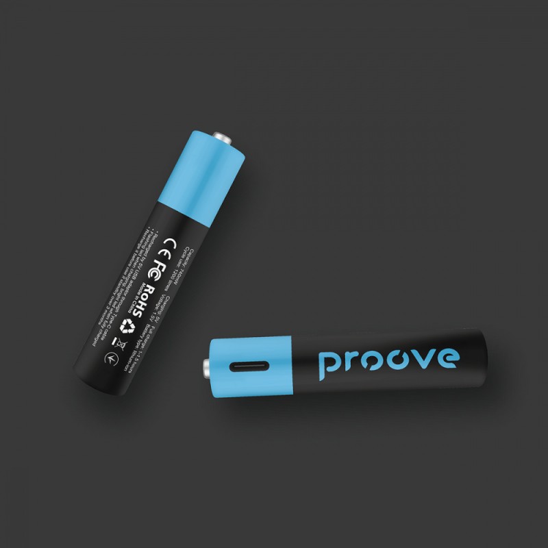 Rechargeable batteries Proove Compact Energy AAA 2 pcs Black