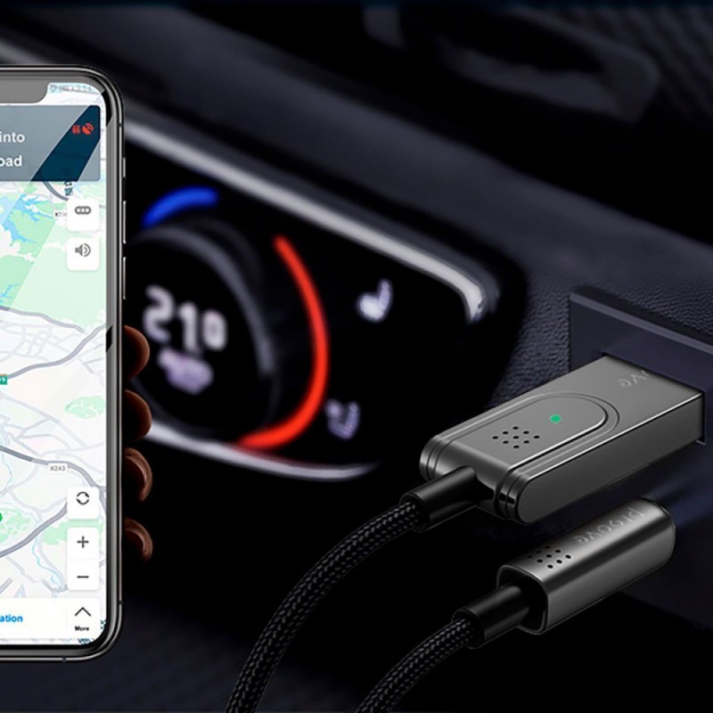Автомобільний Аудіо Bluetooth Адаптер Proove Helix Metal Gray
