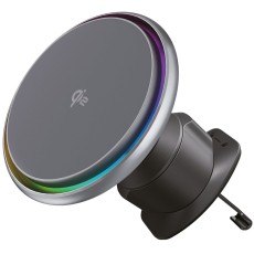 Автомобильный держатель с беспроводным ЗУ Proove IceCore QI2 15W Gray