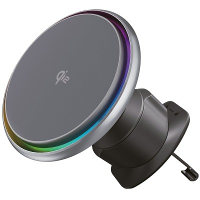 Автомобільний тримач з Бездротовим ЗП Proove IceCore QI2 15W Gray