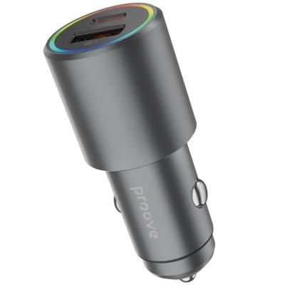 АЗУ Proove Double Energy Plus 53W (USB+Type-C) Metal Gray АЗУ Proove Double Energy Plus 53W (USB+Type-C) Metal Gray