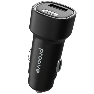 Car Charger Proove Flash 48W (Type-C + USB) Black Car Charger Proove Flash 48W (Type-C + USB) Black