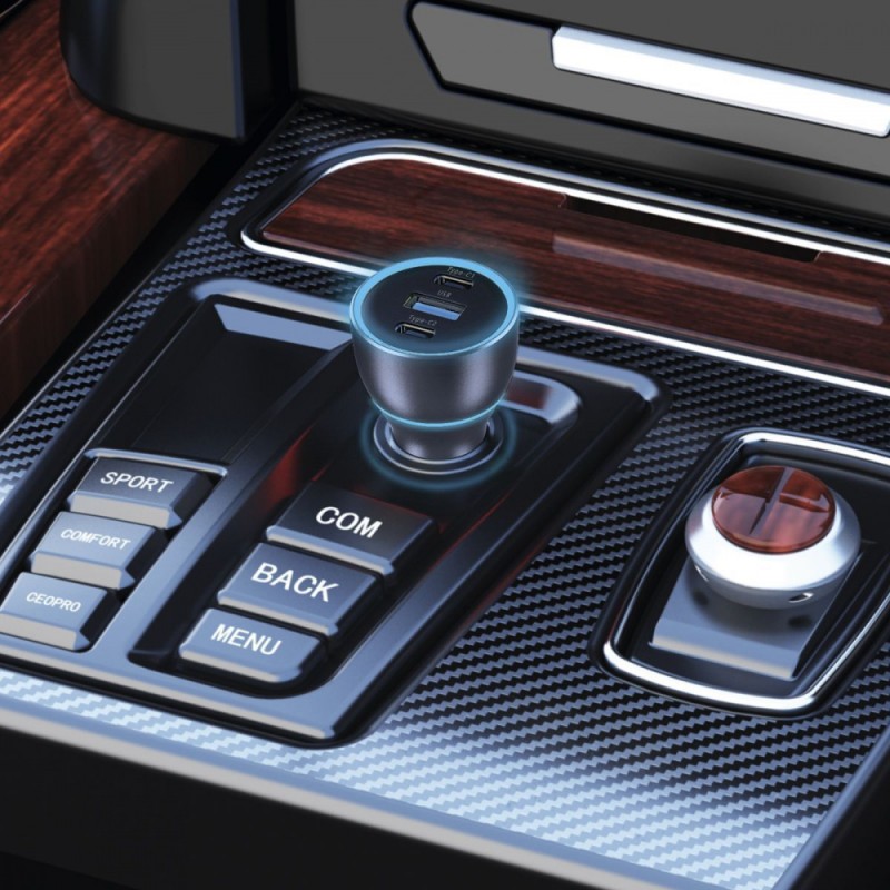 АЗП Proove Super Charge 130W (2 Type-C + USB) black АЗП Proove Super Charge 130W (2 Type-C + USB) black