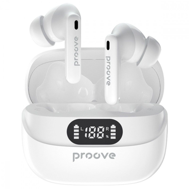 Proove Digital Pro TWS wireless headphones with ANC (APP) white