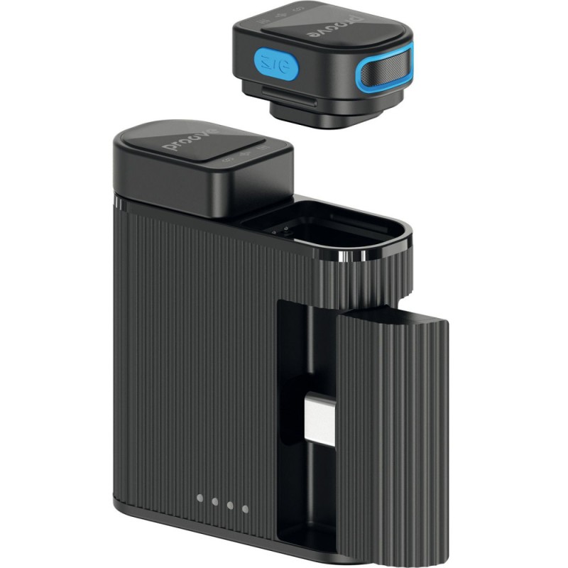 Бездротовий петличний мікрофон Proove DualCast Black для блогінгу та стрімів