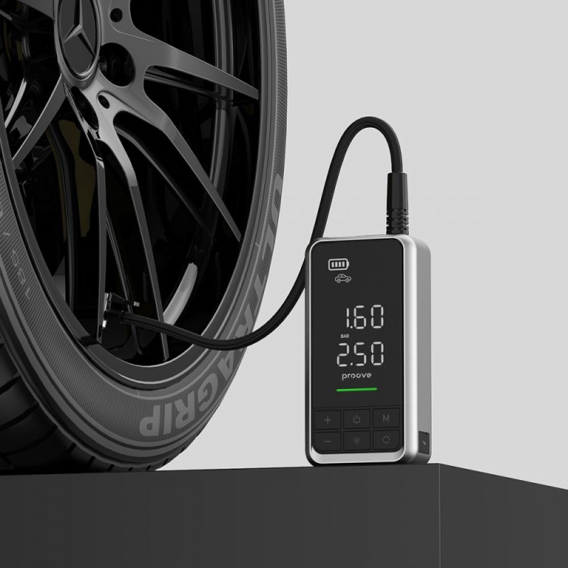 Пусковий Пристрій 2 в 1 + Насос Proove Air Jump 10400mAh 1000A Gray