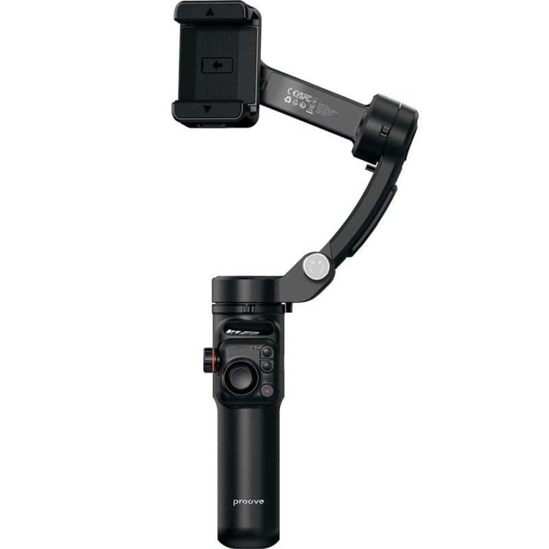 Стабілізатор для смартфона Proove Vector Gimbal Stabilizer з AI-трекінгом та LED-підсвічуванням Стабілізатор для смартфона Proove Vector Gimbal Stabilizer з AI-трекінгом та LED-підсвічуванням