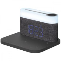 Нічник з бездротовою зарядкою Proove Day and Night темно-сірий