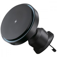 Автотримач для телефона Proove Light Circle Wireless Charger 15W, MagSafe Black (47926) Автотримач для телефона Proove Light Circle Wireless Charger 15W, MagSafe Black (47926)