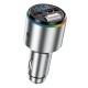 АЗУ с FM-модулятором Proove FM Launcher Power Drive 30W (PD+QC3.0) Type-C+USB+AUX Silver