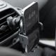 Автомобильный держатель с беспроводным ЗУ Proove Triple Clamp Pro 15W Metal Gray