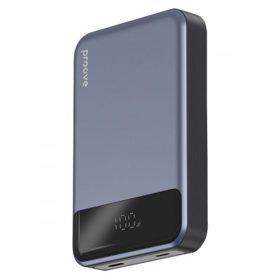 УМБ Proove Hoodman Magnetic 20W 10000 mAh MagSafe Wireless Powerbank Dark Gray (54073)