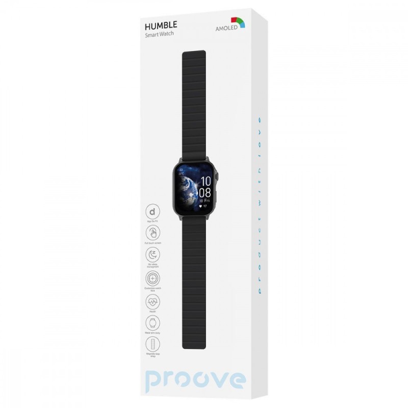 Смарт часы Proove Humble Amoled Bluetooth 5.3 IP68 Silver (SWHB00000006) Смарт часы Proove Humble Amoled Bluetooth 5.3 IP68 Silver (SWHB00000006)
