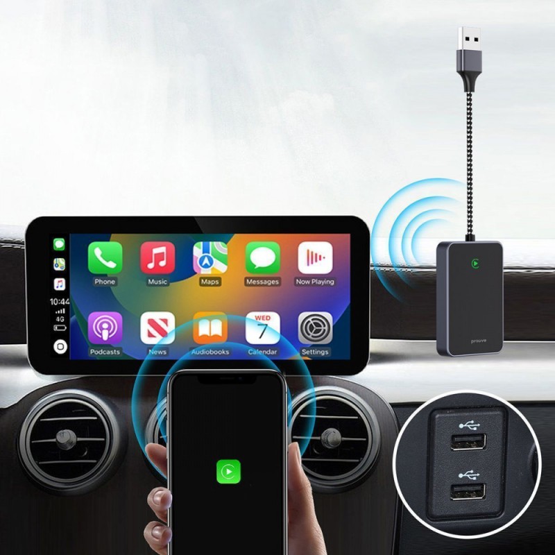 Беспроводной адаптер Proove СP-01 Wireless Car Adapter (беспроводной адаптер Apple CarPlay) Black
