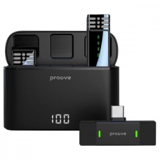 Proove Record Type-C Wireless Lavalier Microphone Black
