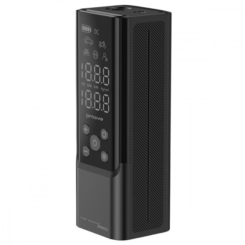 Proove Pump Assistant Pro 120W 7500mAh Car Air Pump Black - Portable Compressor with Power Bank