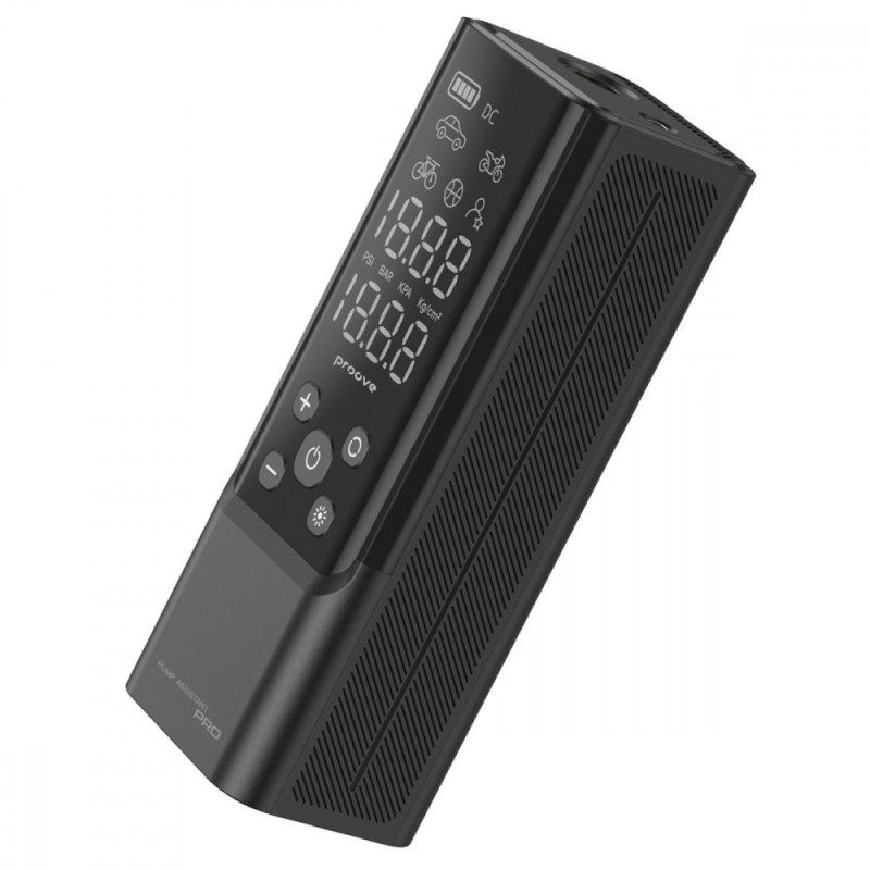 Proove Pump Assistant Pro 120W 7500mAh Car Air Pump Black - Portable Compressor with Power Bank
