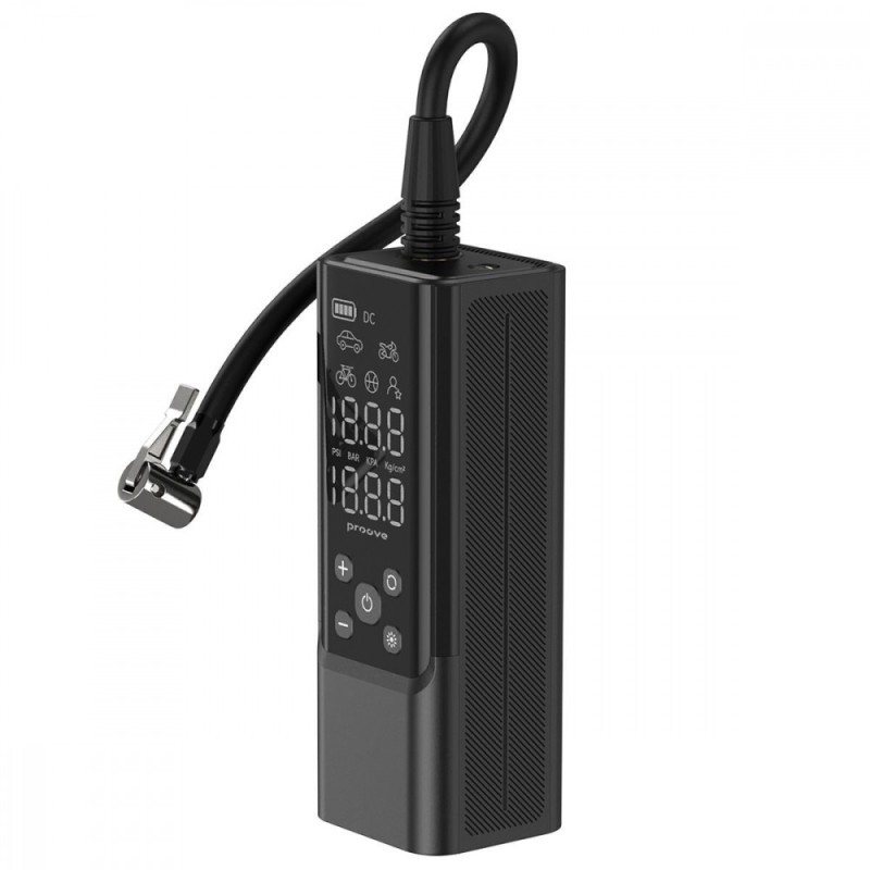 Proove Pump Assistant Pro 120W 7500mAh Car Air Pump Black - Portable Compressor with Power Bank