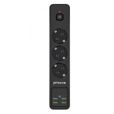 Network filter Proove Power Strip P-03 (3 sockets + 4 USB + 2 Type-C) 2M black