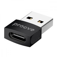 Перехідник OTG Proove Extension Type-C to USB black Перехідник OTG Proove Extension Type-C to USB black