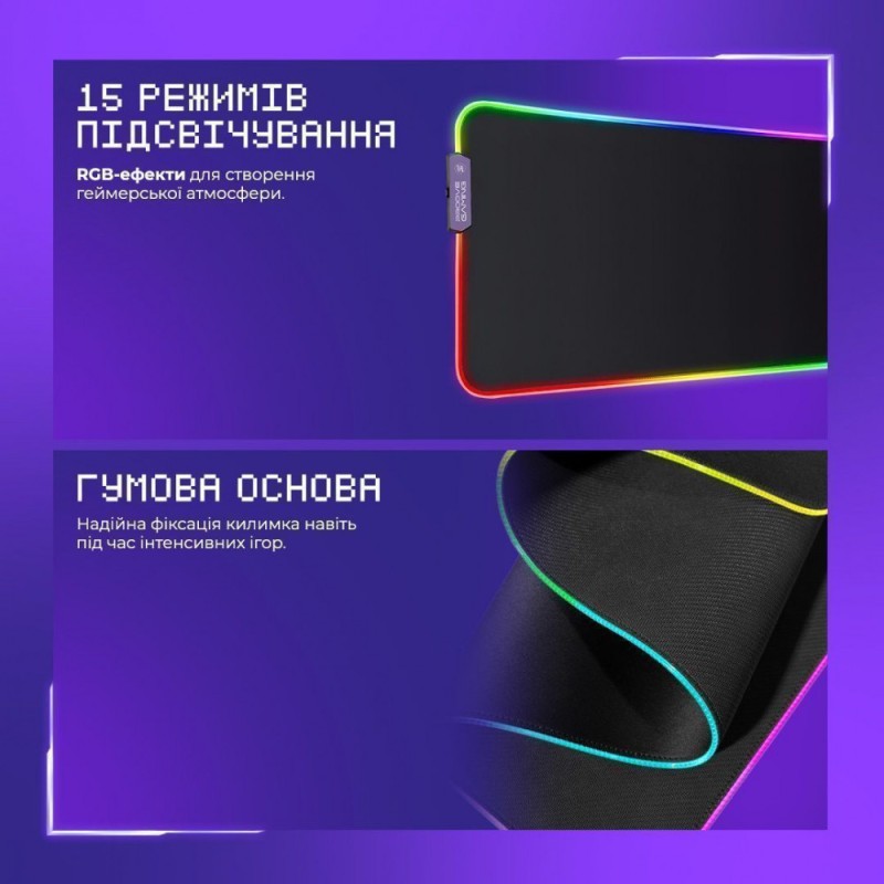 Proove Gaming Offland Black RGB gaming surface (MPOF00022401)