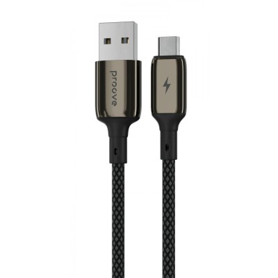 Cable Proove Dense Metal USB to Micro USB 2.4A (1m) black