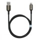Кабель Proove Dense Metal USB to Micro USB 2.4A (1m) black Кабель Proove Dense Metal USB to Micro USB 2.4A (1m) black