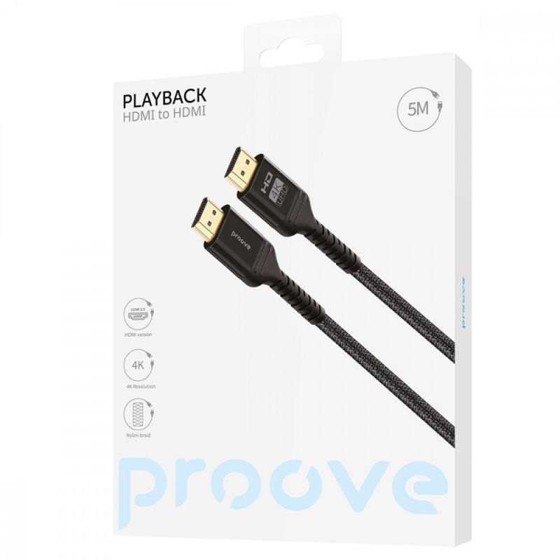 Cable Proove PlayBack HDMI to HDMI 5m Black Cable Proove PlayBack HDMI to HDMI 5m Black