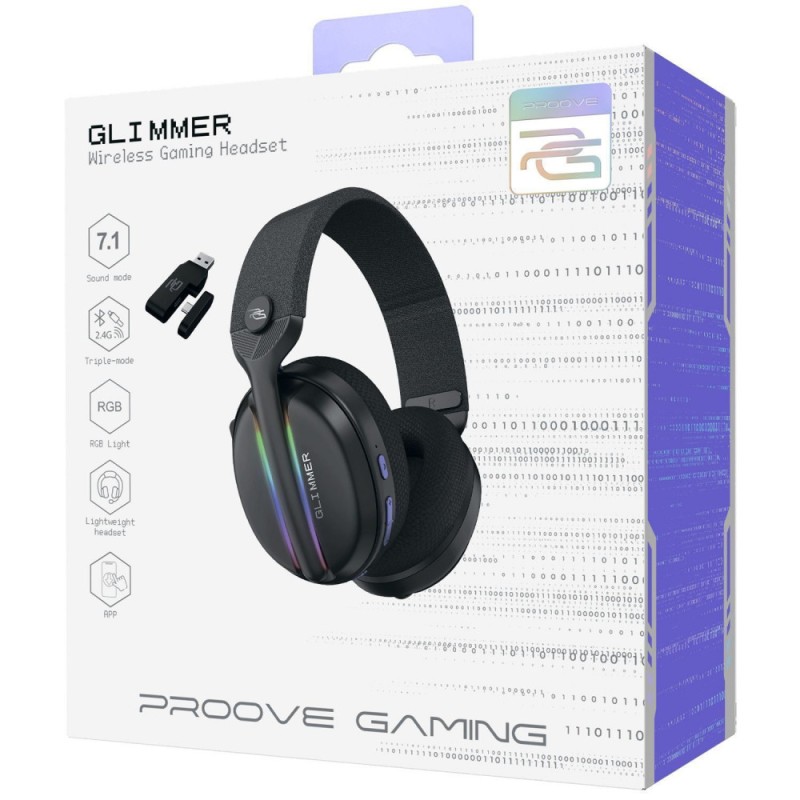 Беспроводная игровая гарнитура Proove Gaming Glimmer (APP) Black