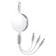 Кабель Proove Triple Sync 3 in 1 (Type‑C + Micro USB + Lightning) 1.2 м White