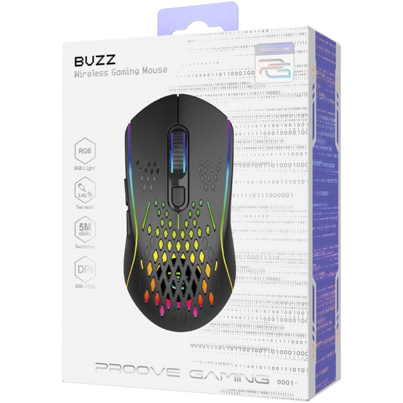 Бездротова ігрова миша Proove Gaming Buzz Black