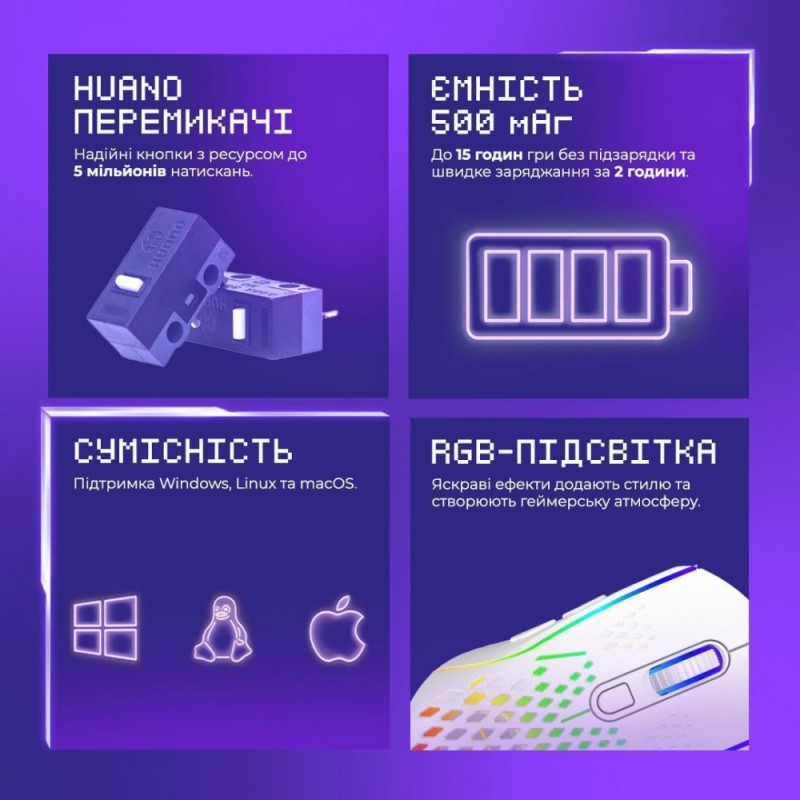 Бездротова ігрова миша Proove Gaming Buzz Black