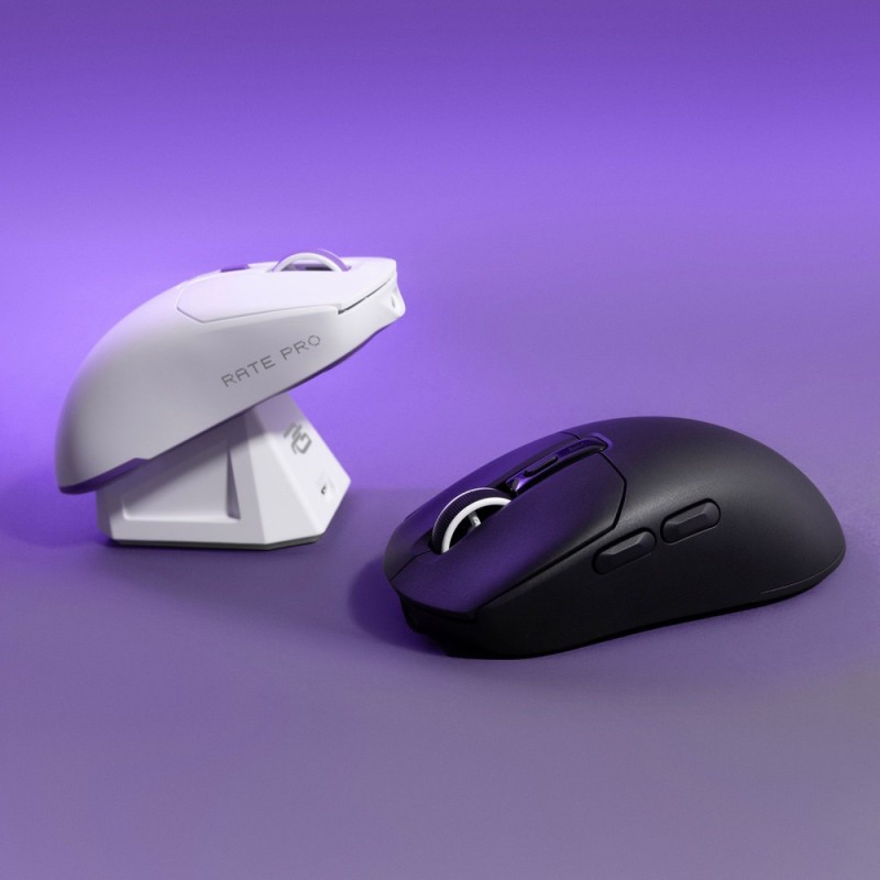 Proove Gaming Rate Pro Wireless Gaming Mouse with Charging Dock Black