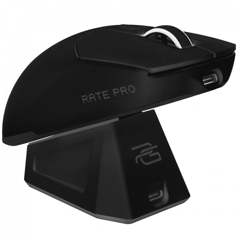 Proove Gaming Rate Pro Wireless Gaming Mouse with Charging Dock Black