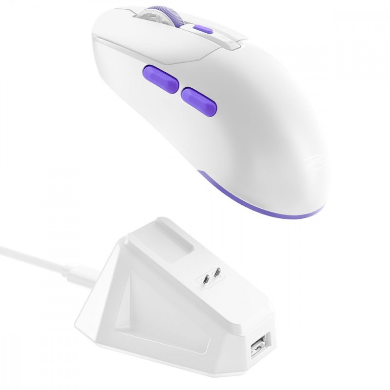 Бездротова ігрова миша Proove Gaming Rate Pro with Charging Dock White