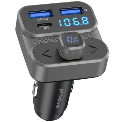 АЗУ Proove FM Launcher Luxor SE 36W (PD+QC3.0) Type-C+USB Gray